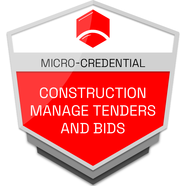 Construction manage tenders and bids micro-credential